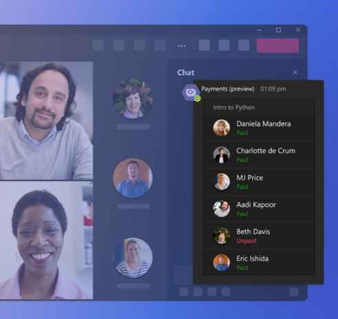 How Can You Leverage the New MS Teams Payment App? 5 Meeting chat